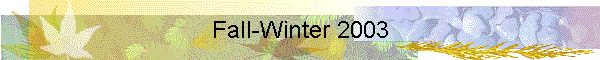 Fall-Winter 2003