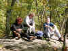 Lisa, Patty, and Dawn taking a break