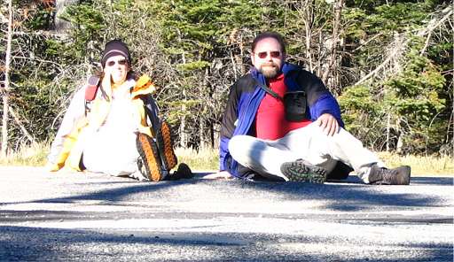 Michelle, Ken cross the Mt. Washington Auto Road